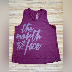 The North Face Large Font Logo Racerback Workout Tank Top Size XXL